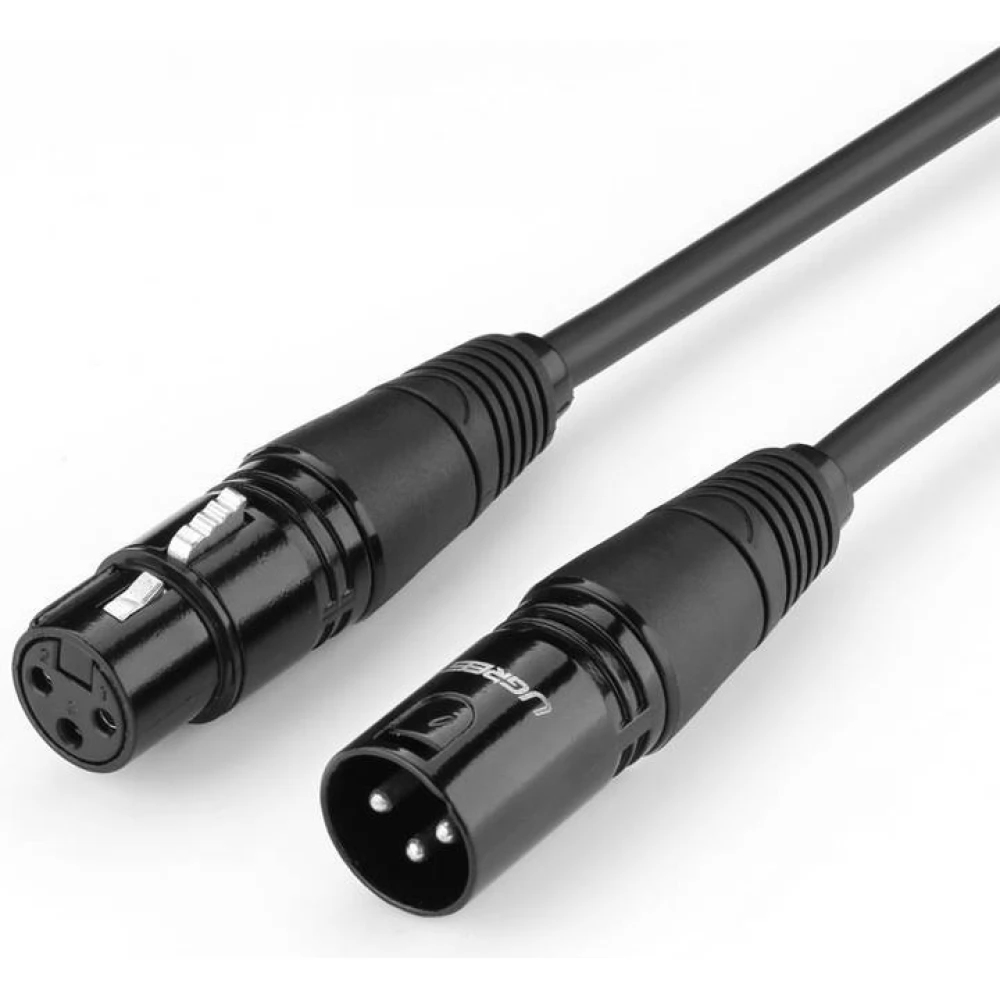 UGREEN XLR Hosszabbító Fekete 1m 20708B
