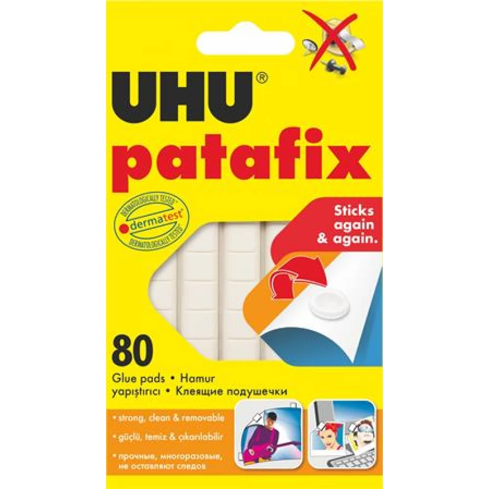UHU Patafix Gyurmaragasztó 80 kocka/csomag
