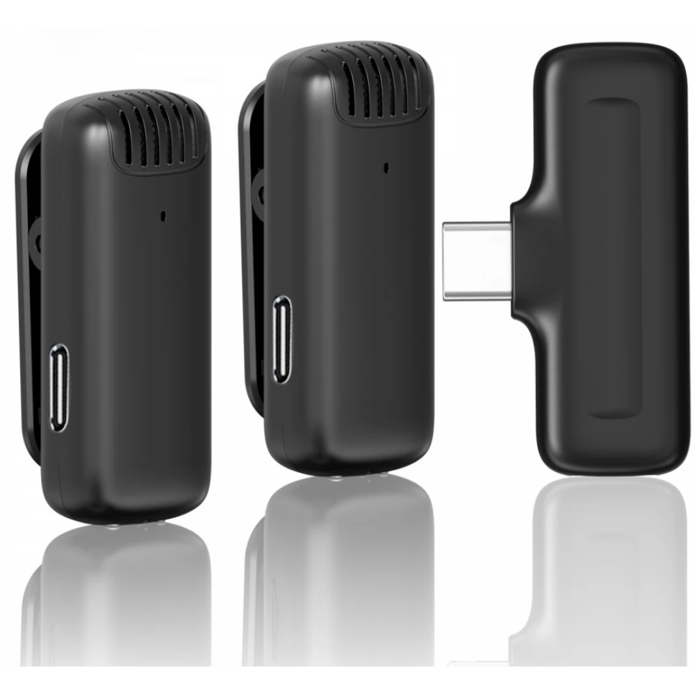 ULANZI J12 Wireless Lavalier Microphone System USB-C fekete
