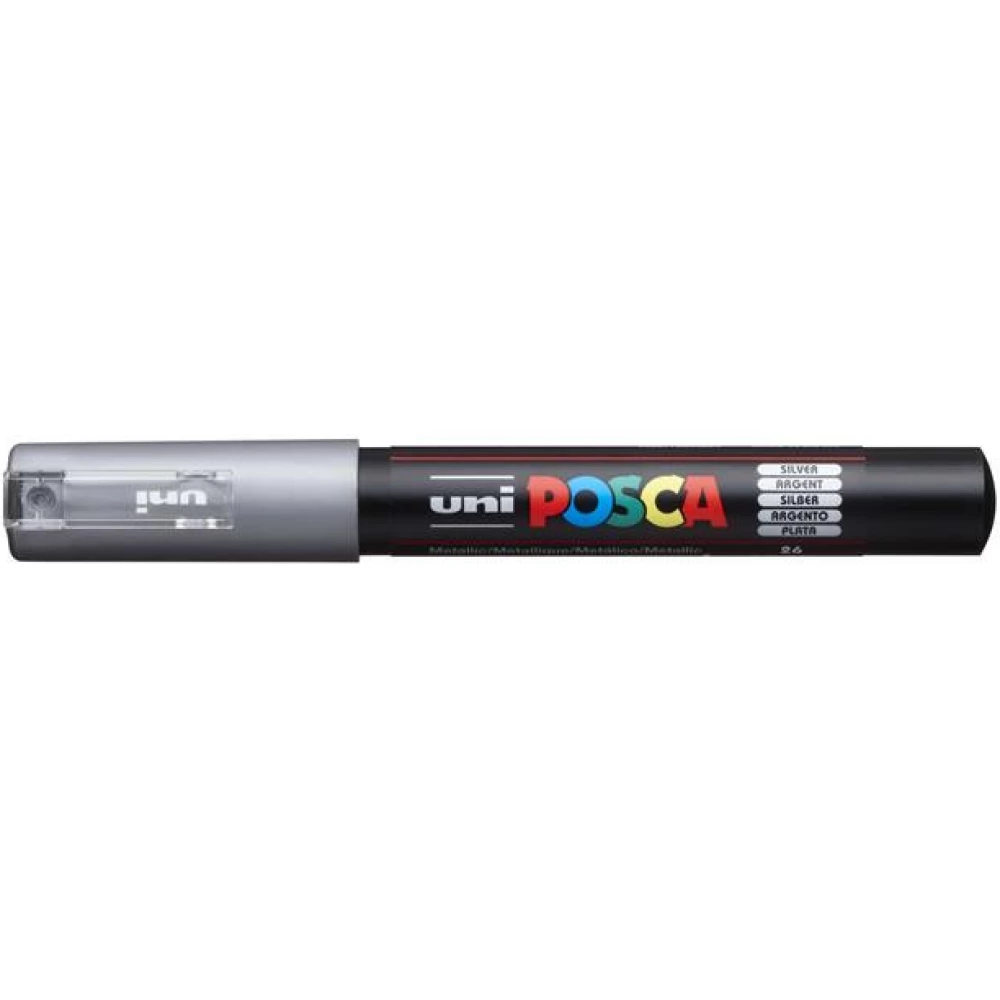 UNI Posca PC-1M Dekormarker 0.7-1.0 mm ezüst