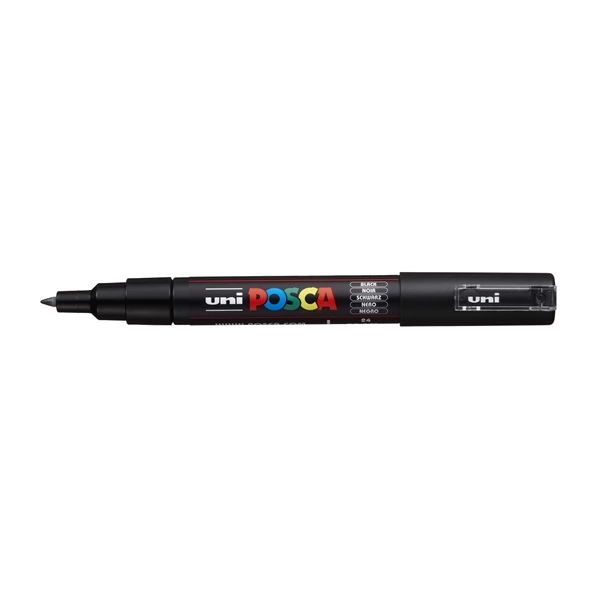 UNI Posca PC-1M Dekormarker 0.7-1.0 mm fekete