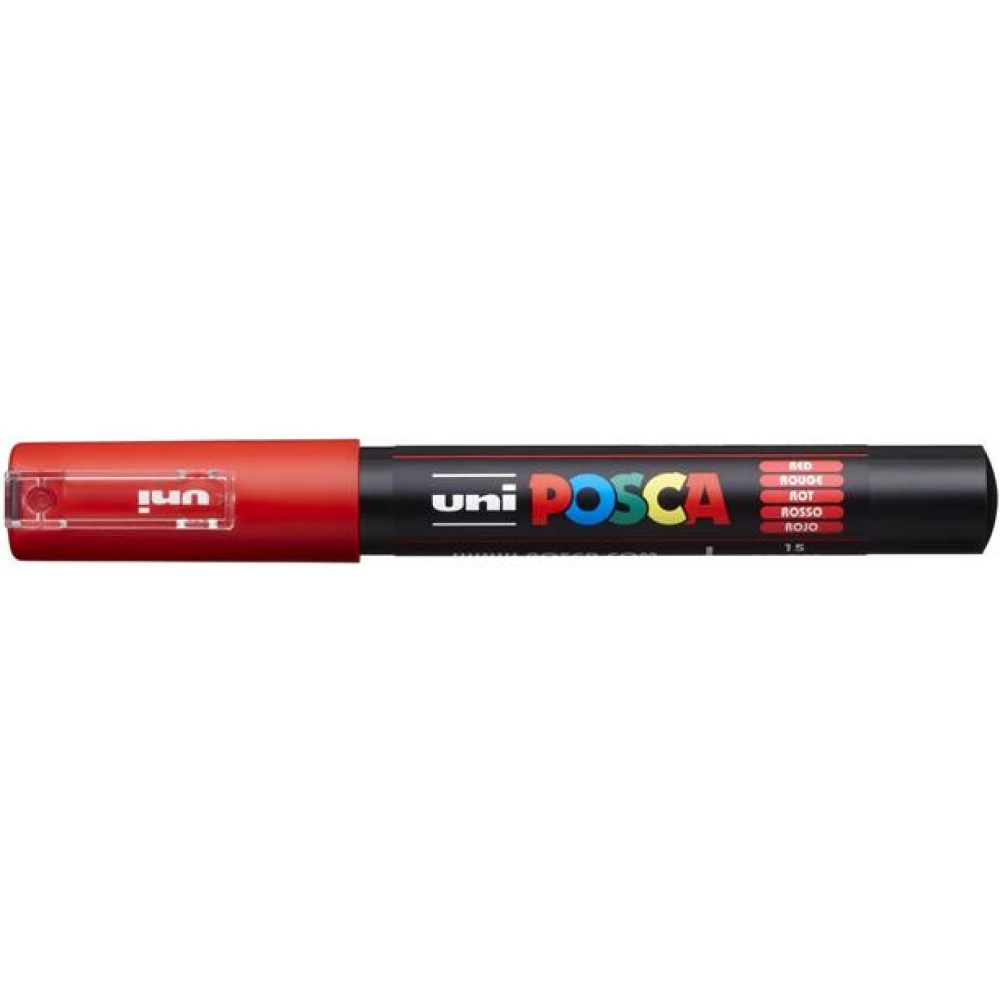 UNI Posca PC-1M Dekormarker 0.7-1.0 mm piros