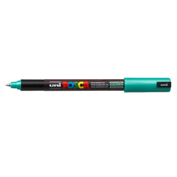 UNI Posca PC-1MR Dekormarker 0.7 mm metál zöld