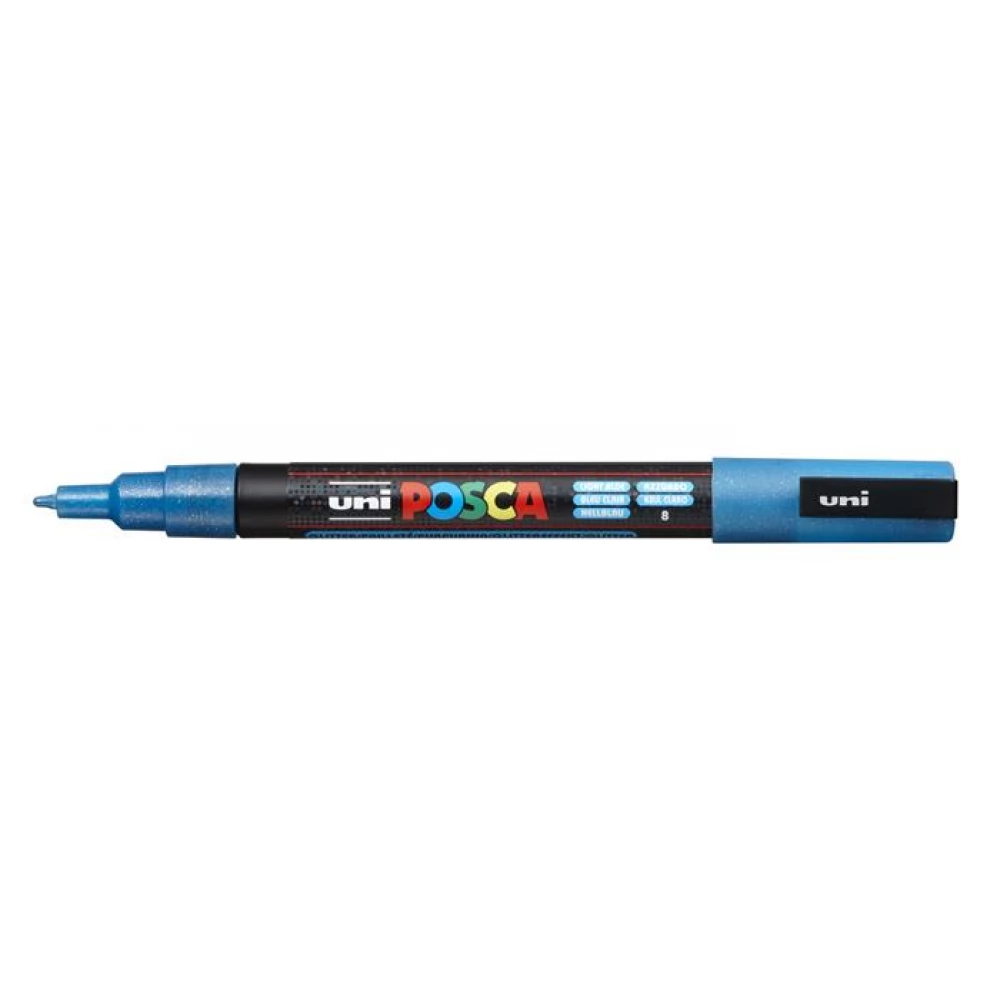 UNI Posca PC-3M Dekormarker 0.9 - 1.3 mm fényes kék
