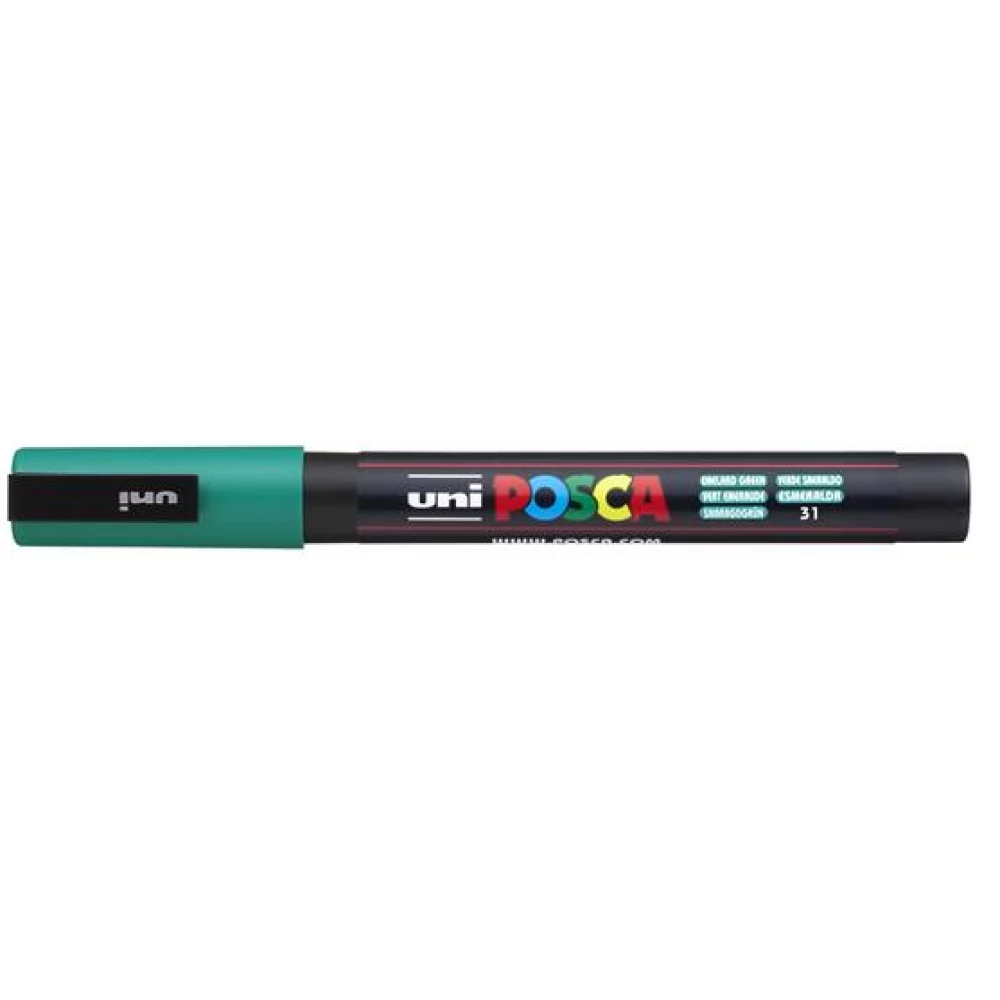 UNI Posca PC-3M Dekormarker 0.9 - 1.3 mm smaragdzöld