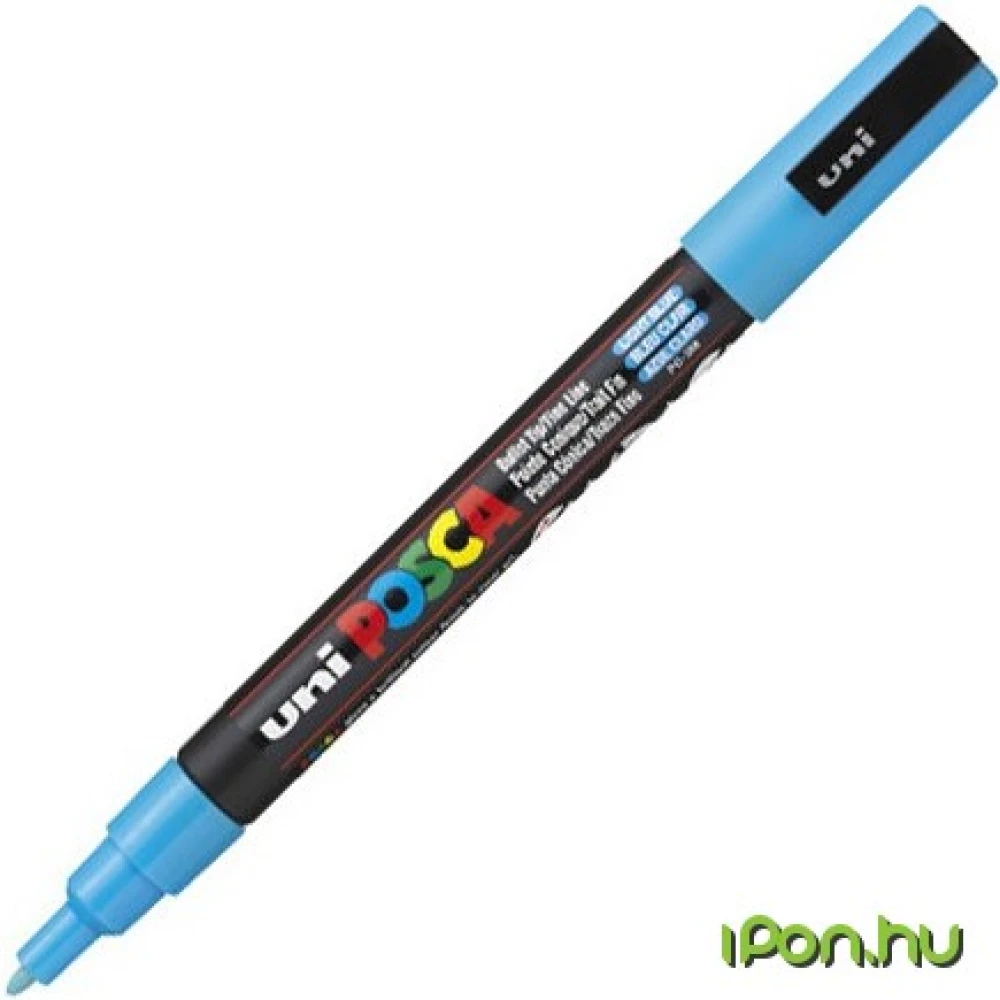 UNI Posca PC-3M Dekormarker 0.9 - 1.3 mm világos kék