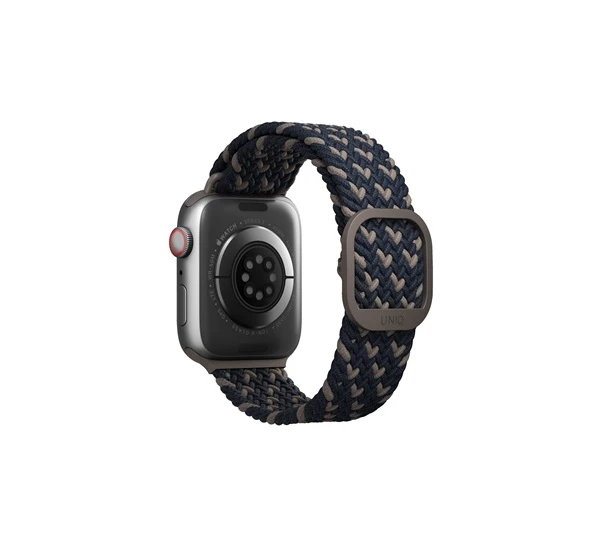 UNIQ Aspen Designer Edition fonott szíj Apple Watch 42/44/45/49mm kék