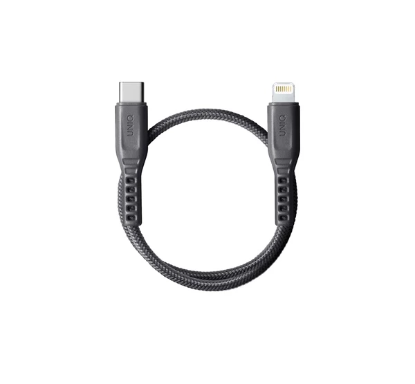 UNIQ Flex Type-C / Lightning MFi töltő- és adatkábel 30cm szürke