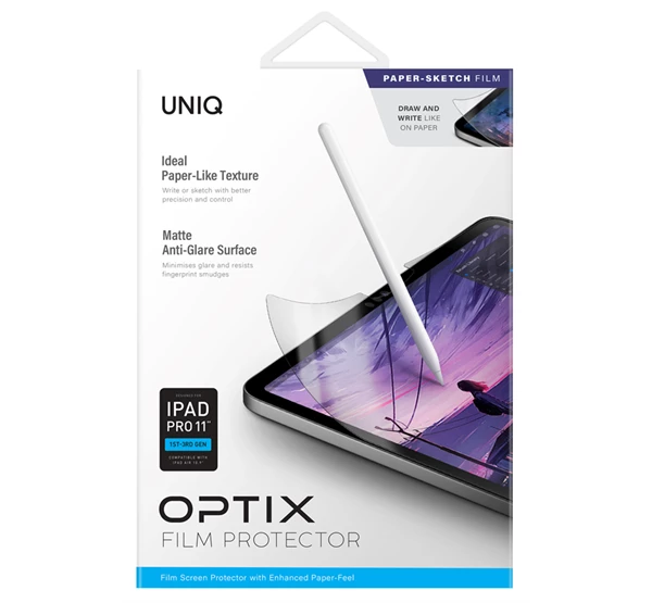 UNIQ Optix Paper Sketch Apple iPad Pro 11" /iPad Air 4 Paper like kijelzővédő fólia