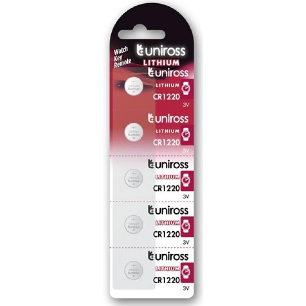 UNIROSS CR1220 3V lithium gombelem (CR) 5db