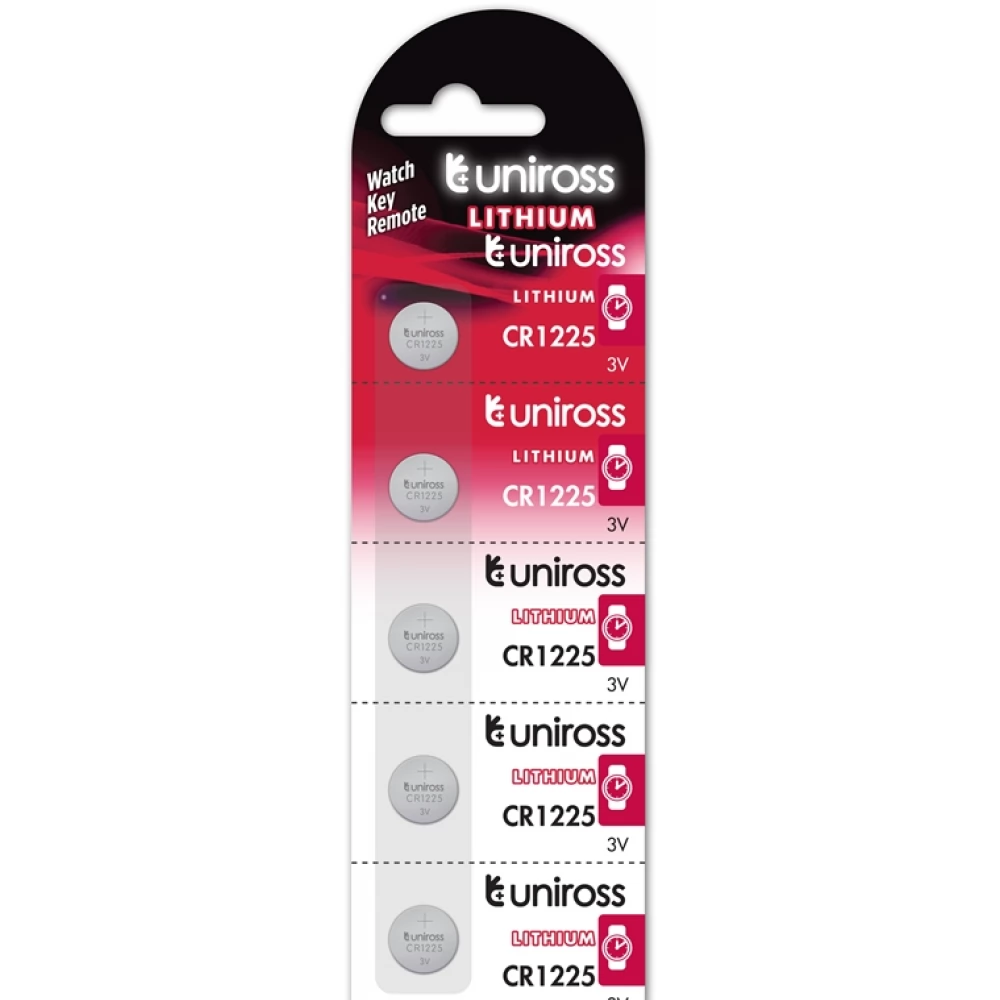UNIROSS CR1225 3V lithium gombelem (CR) 5db