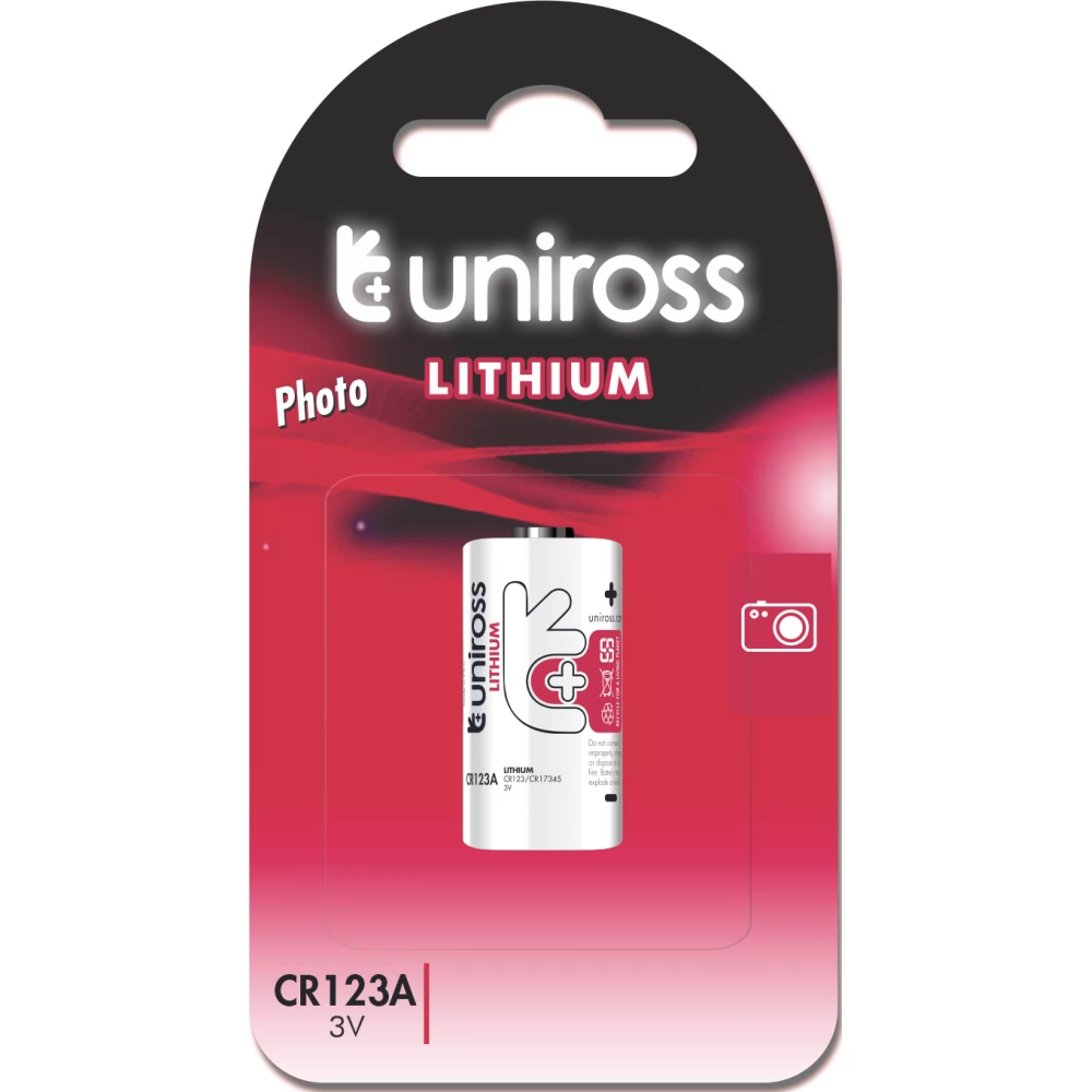 UNIROSS CR123A 3V lítium fotóelem 1db