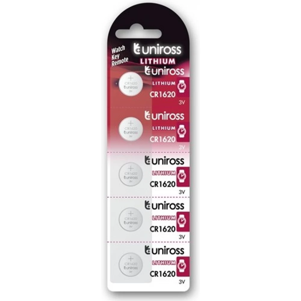 UNIROSS CR1620 3V lithium gombelem (CR) 5db