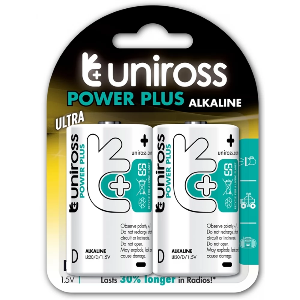 UNIROSS Power Plus góliát elem (D) 2db