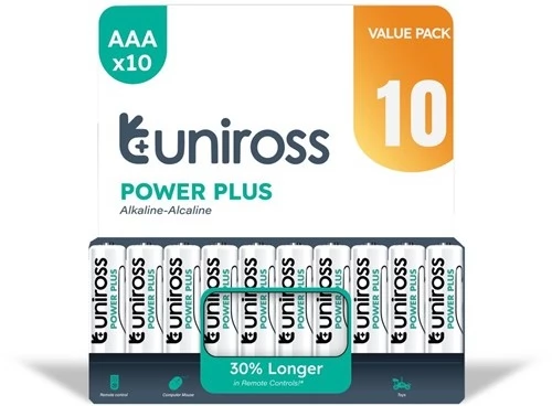 UNIROSS Power Plus mikro ceruza elem (AAA) 10db