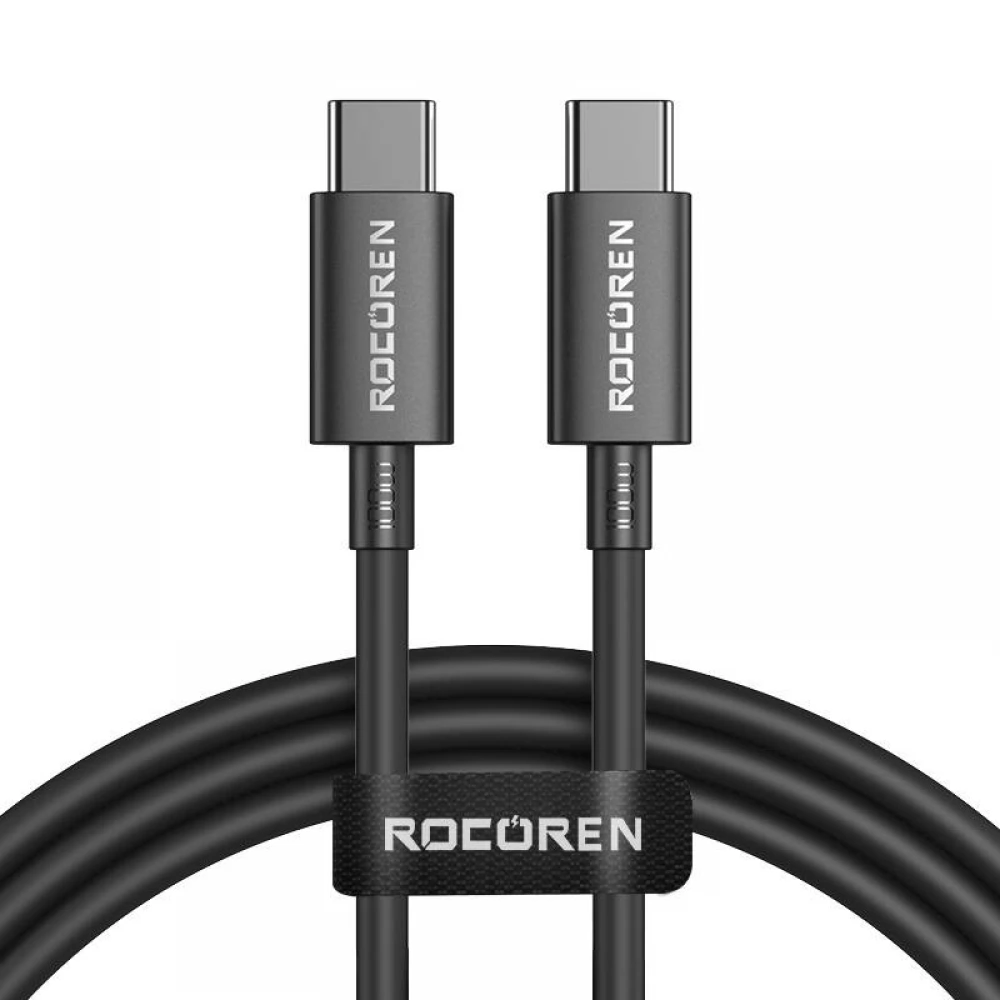 USB 2.0 Type C Összekötő Fekete 1m RCCXTT1-JYB01