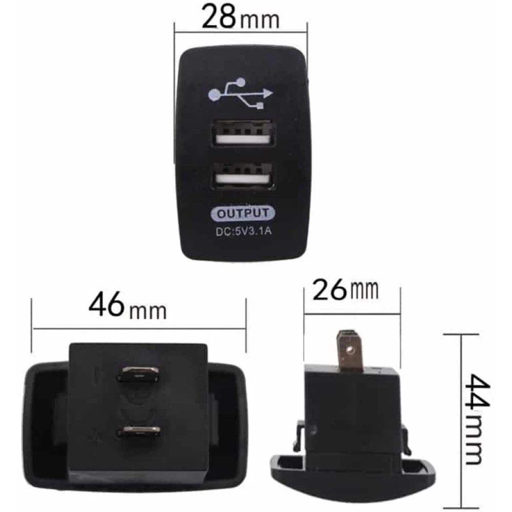 USB aljzat autóba VRGG-1647