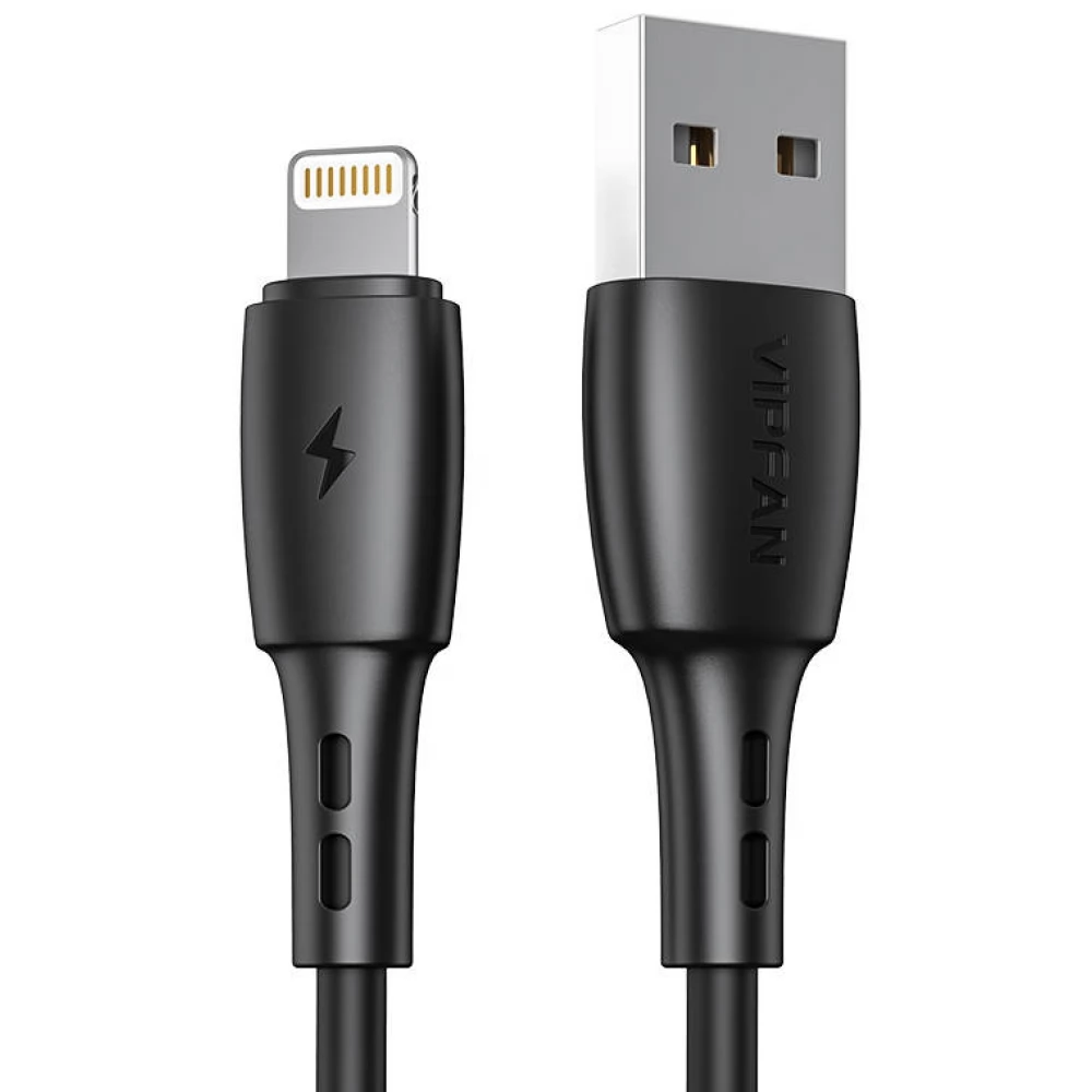 USB Lightning Töltő/adat Fekete 1m X05LT-1m-black