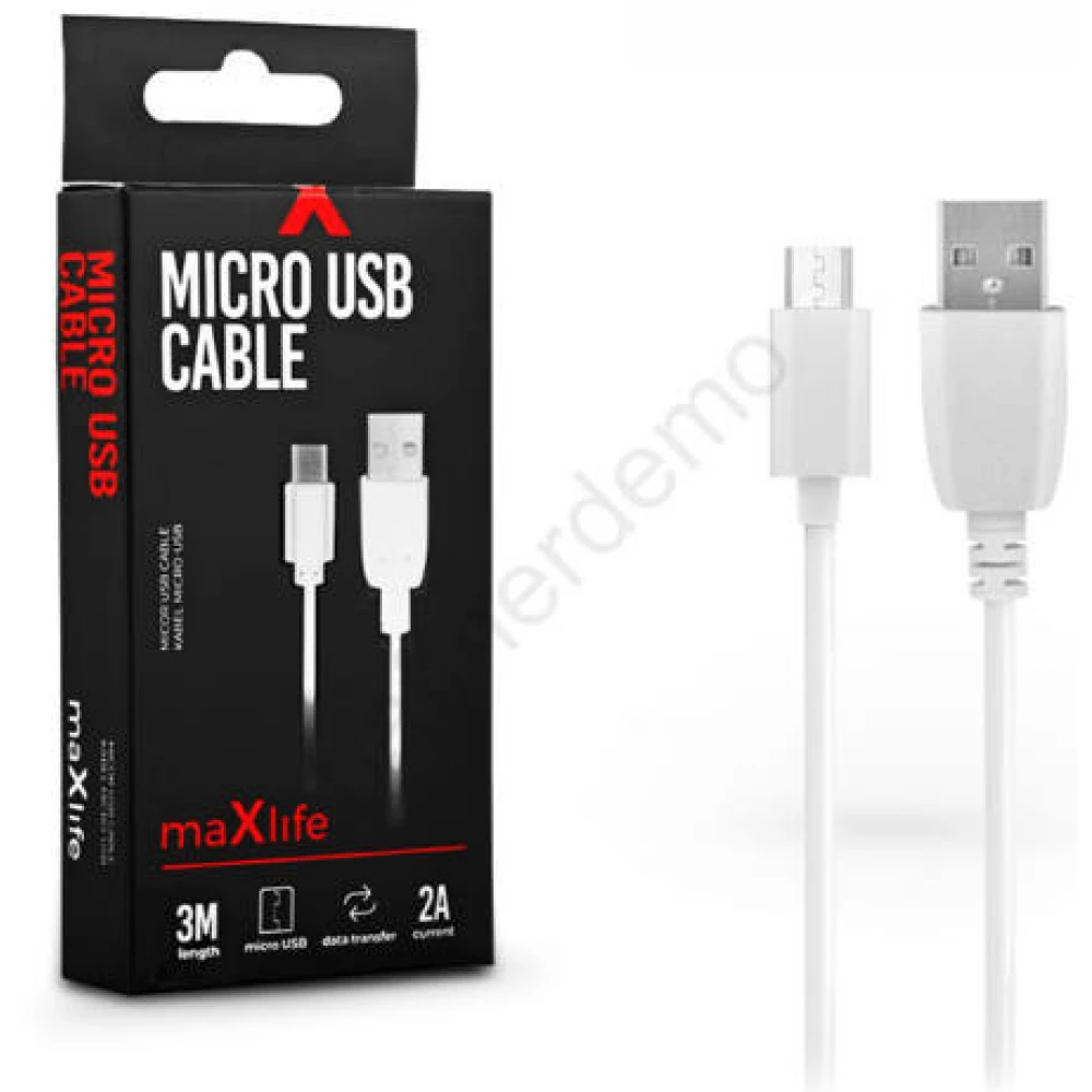 USB Micro USB Átalakító Fehér 3m TF-0077