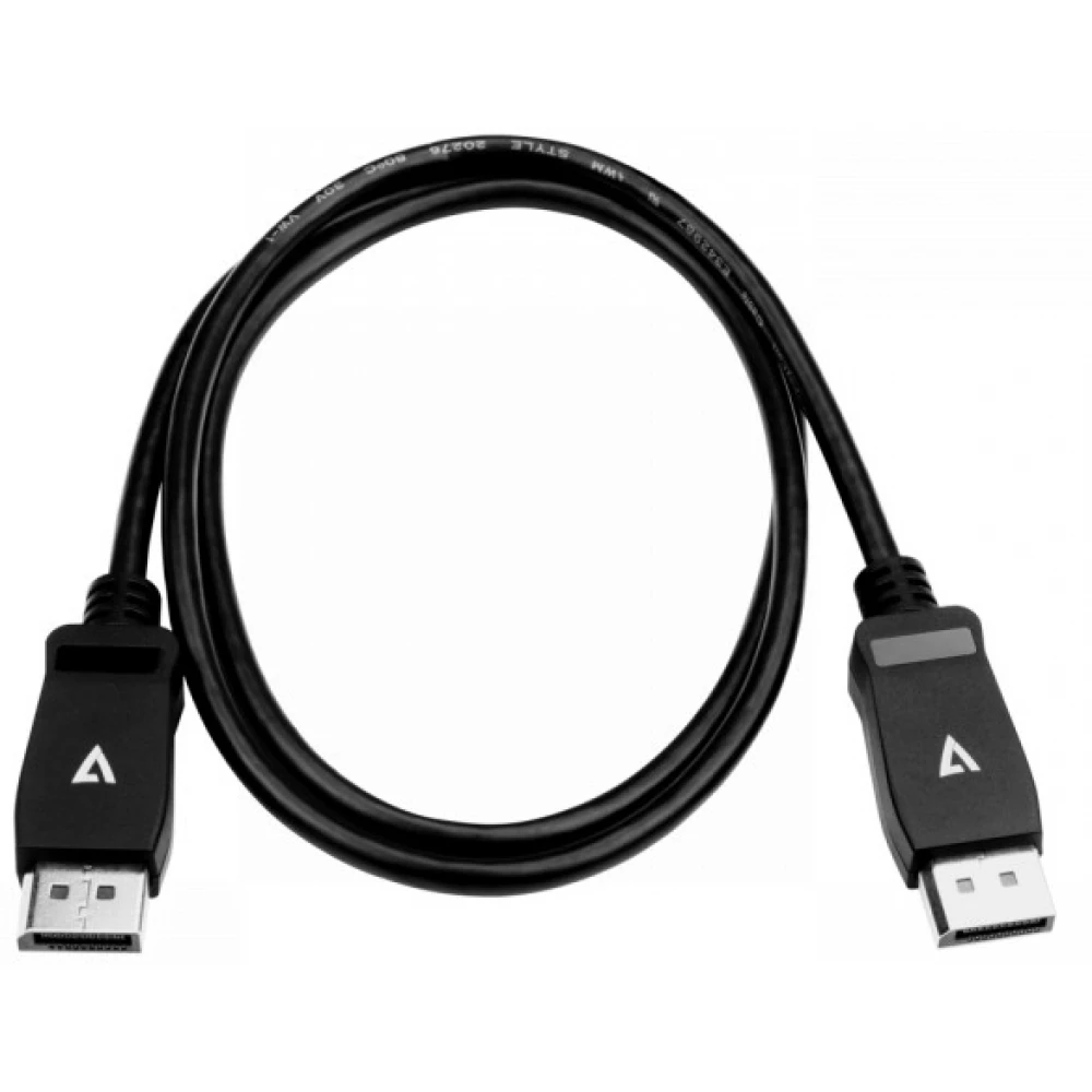 V7 DisplayPort 1.4 Összekötő Fekete 1m V7DPPRO-1M-BLK
