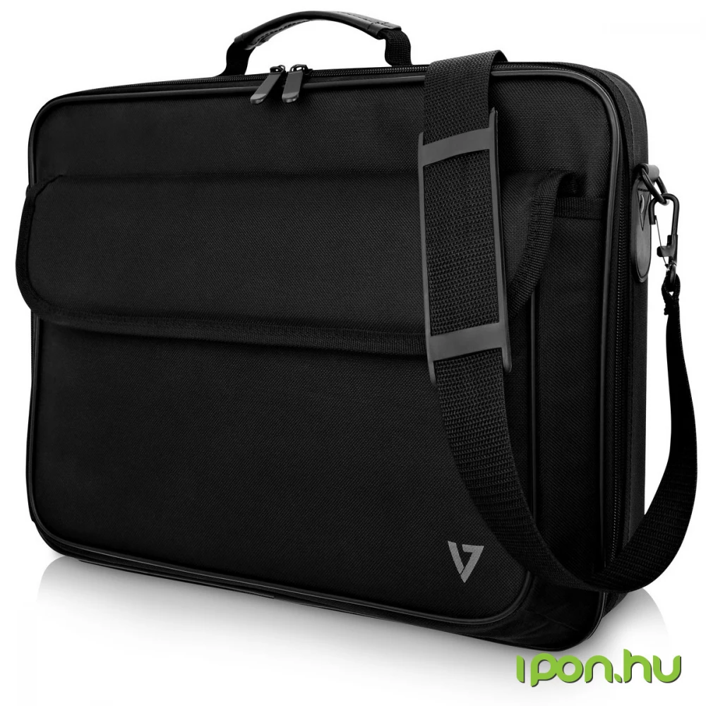 V7 Essential Frontloading Laptop Case 16" fekete