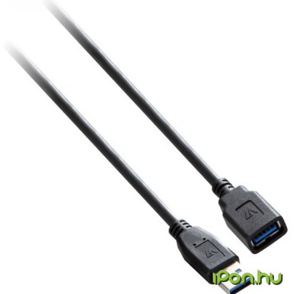 V7 USB 3.0 Hosszabbító Fekete 1.8m V7E2USB3EXT-1.8M