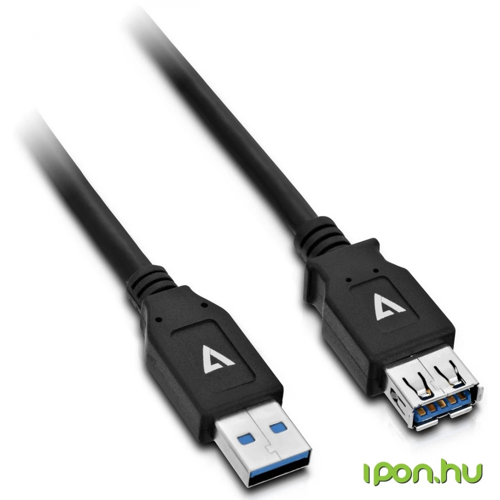 V7 USB 3.0 Hosszabbító Fekete 2m V7U3.0EXT-2M-BLK-1E