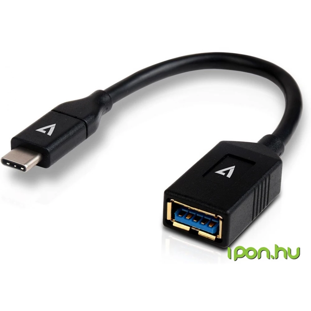 V7 USB 3.0 Type C USB 3.0 Átalakító Fekete 10cm V7U3C-BLK-1E