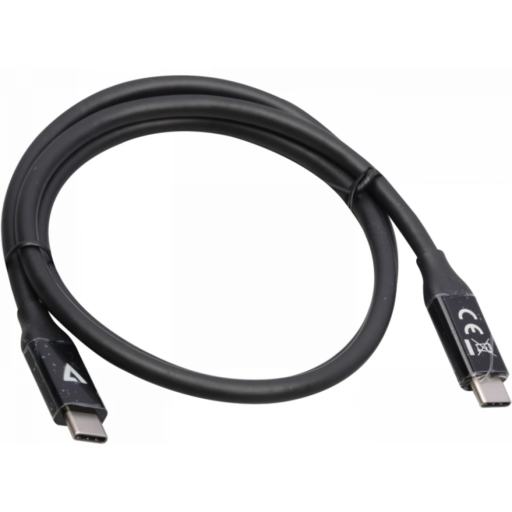 V7 USB 4.0 Type C Összekötő Fekete 80cm V7USB4-80CM
