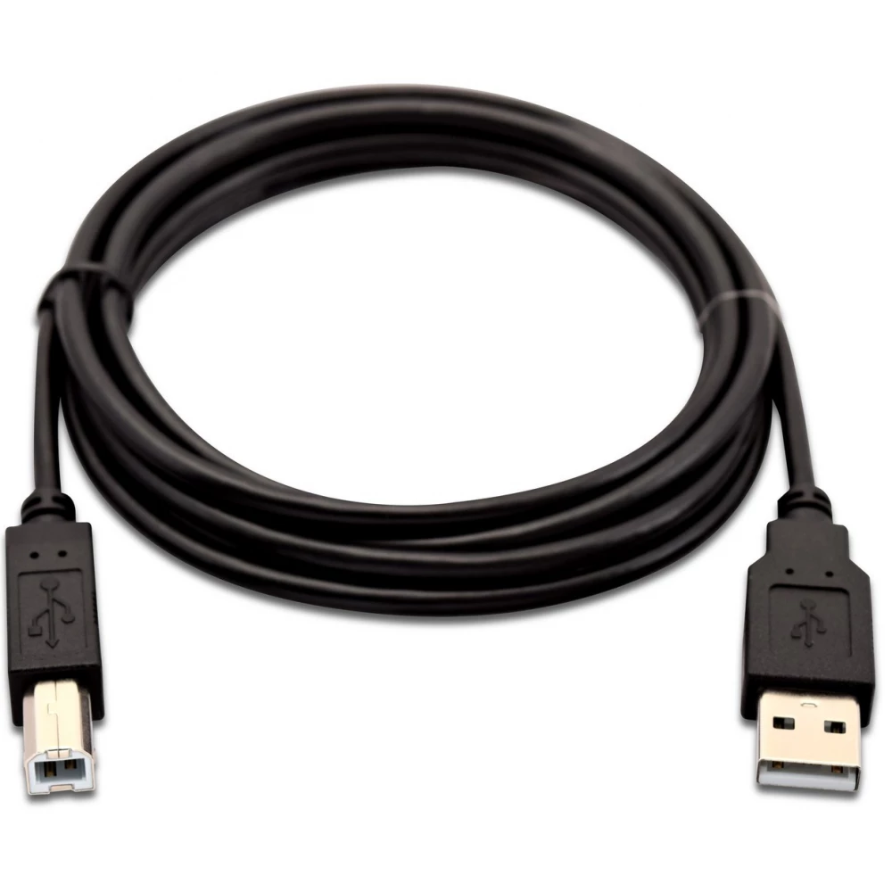V7 USB Összekötő Fekete 2m V7USB2AB-02M-1E