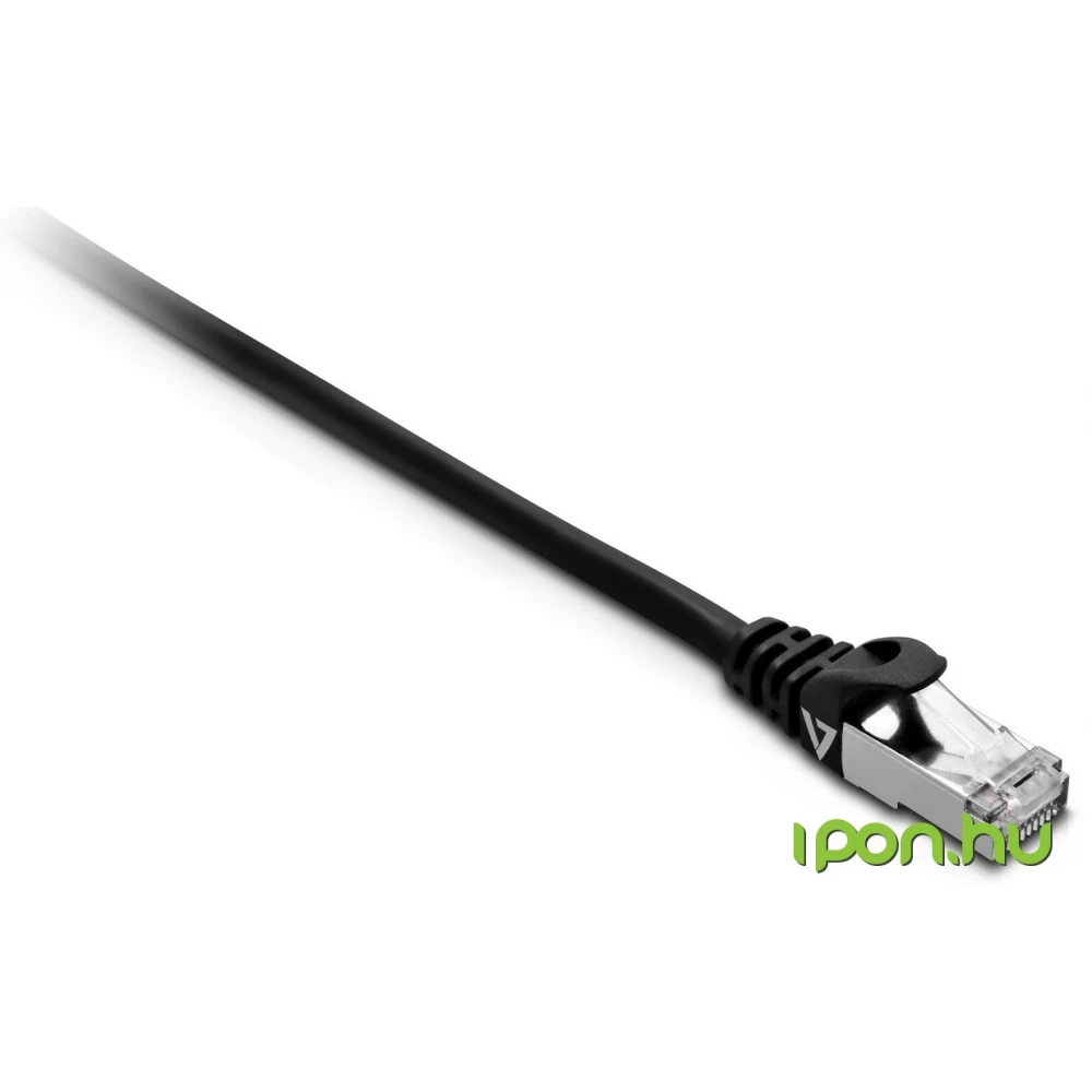 V7 UTP Összekötő Fekete 2m V7CAT7FSTP-2M-BLK-1E
