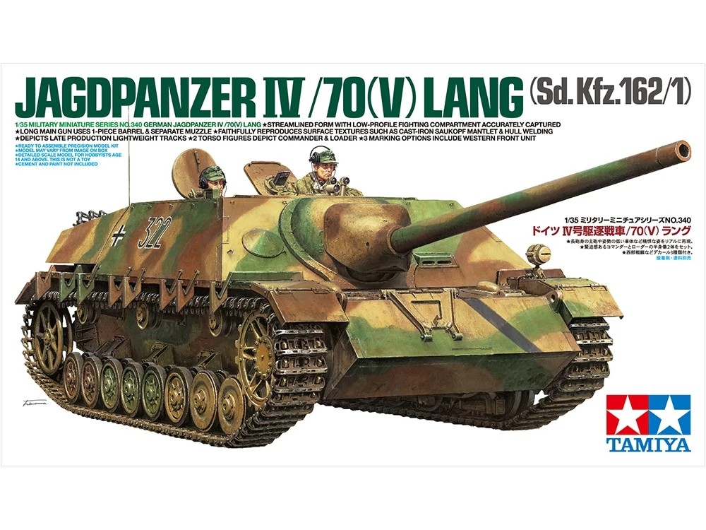 VALLEJO 1/35 Jagdpanzer IV /70(V) Lang német tank modell
