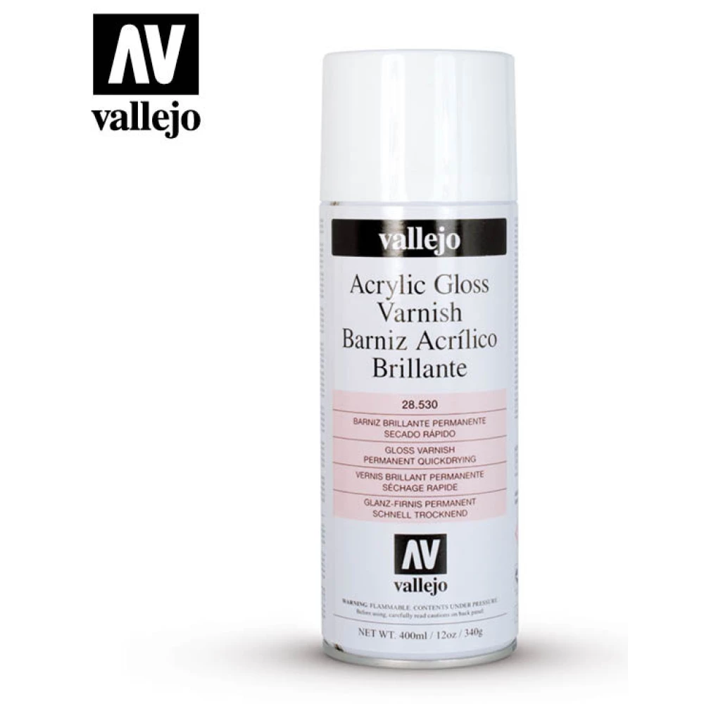 VALLEJO Aerosol Varnish - Gloss