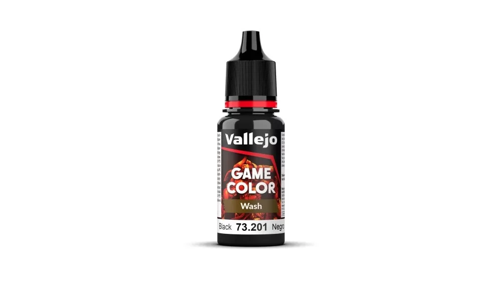 VALLEJO Game Color Black Wash fekete akril bemosó festék 18ml