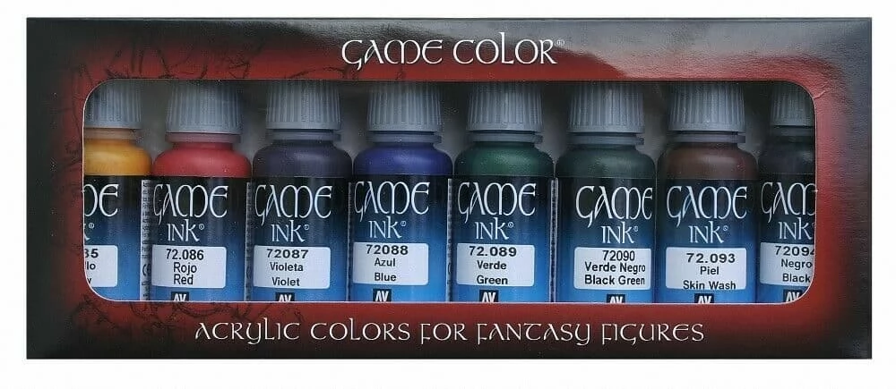 VALLEJO Game Color Inks akrilfesték készlet 8x 18ml