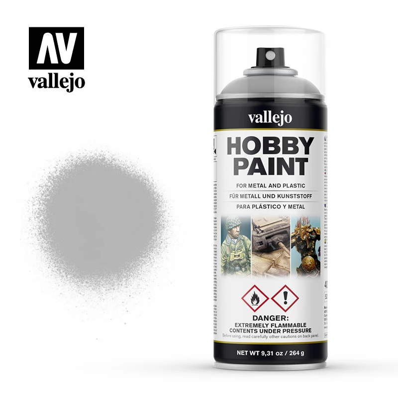 VALLEJO Hobby Paint Grey szürke matt festék spray 400ml