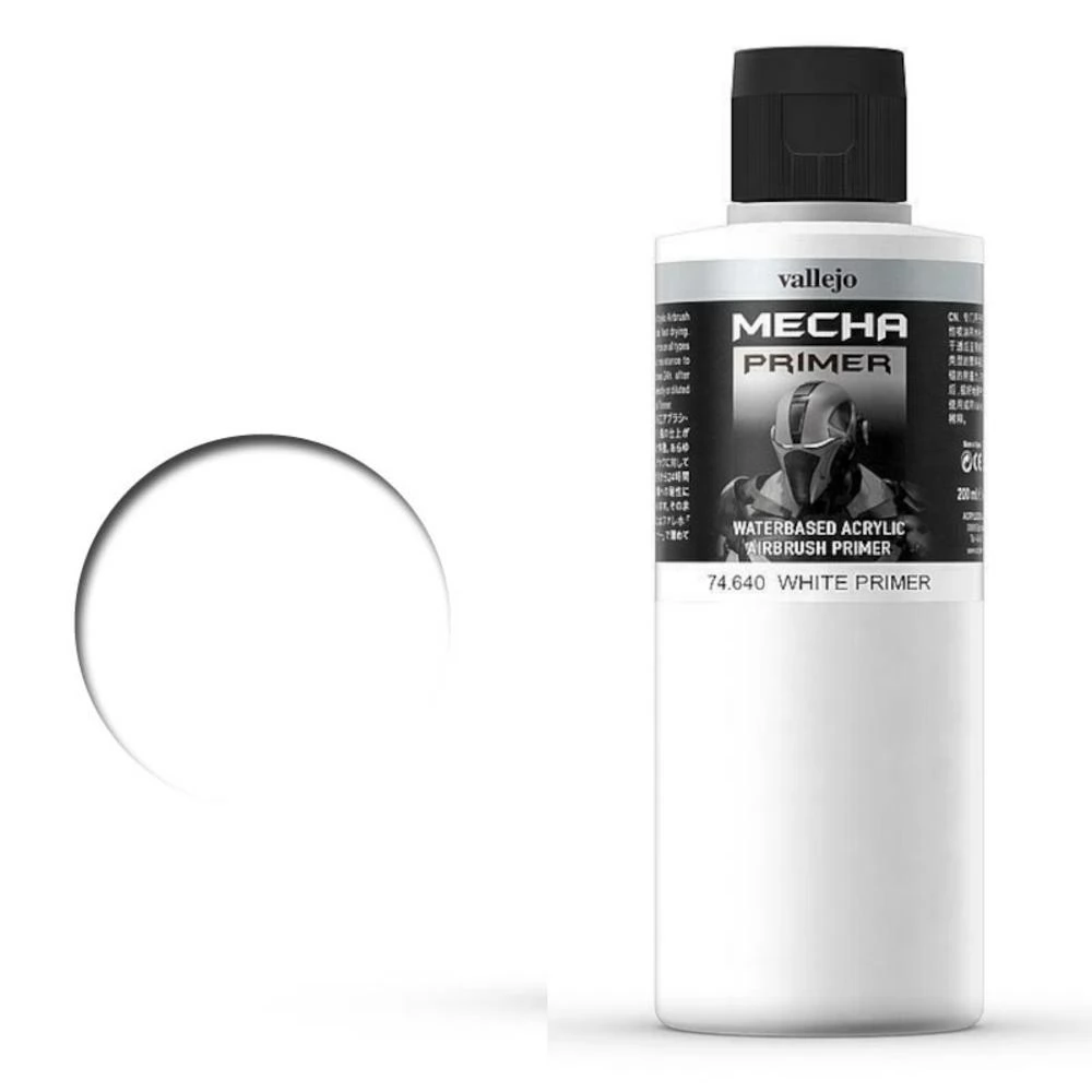 VALLEJO Mecha Primer white fehér akril alapozó festék 200ml