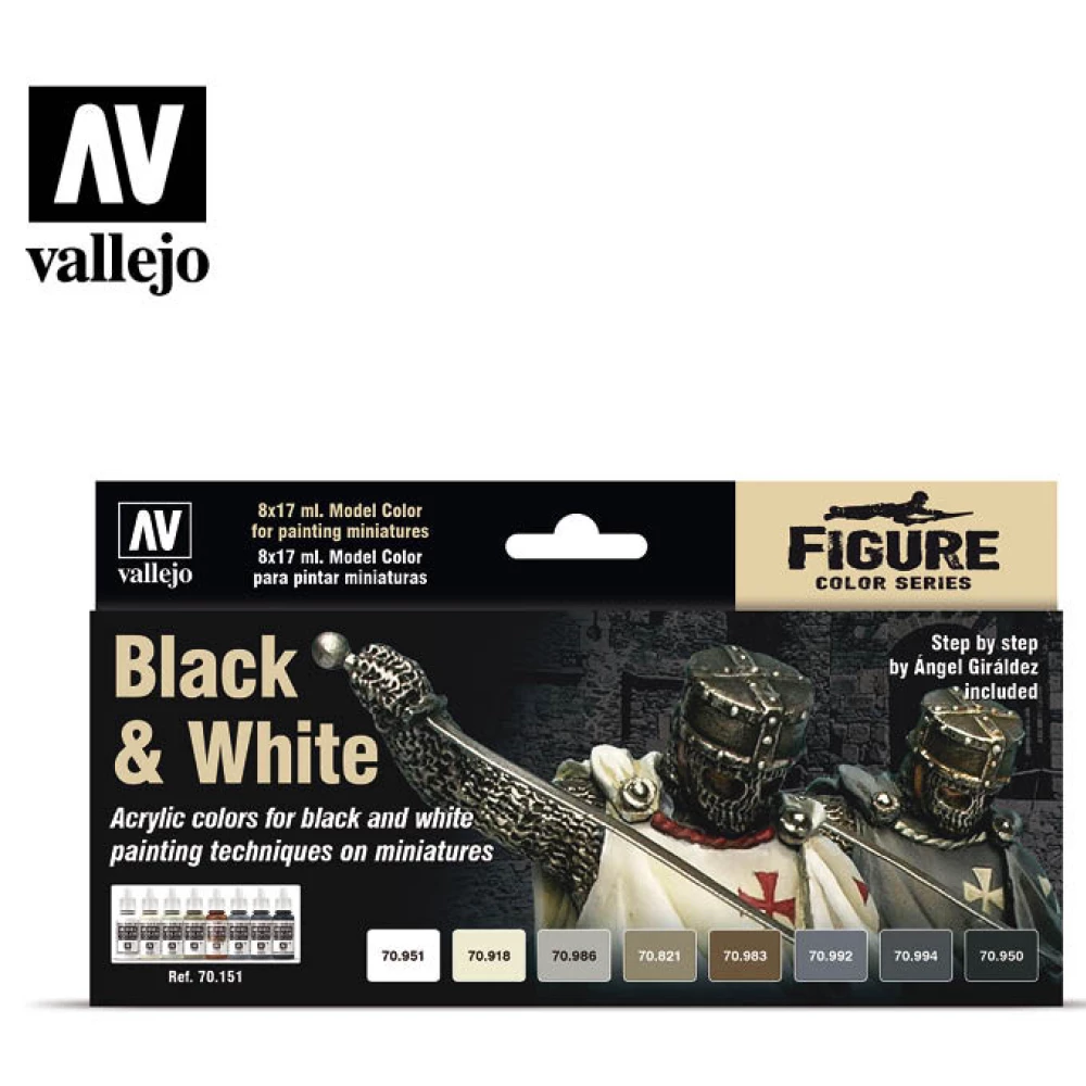 VALLEJO Model Color - Black & White by