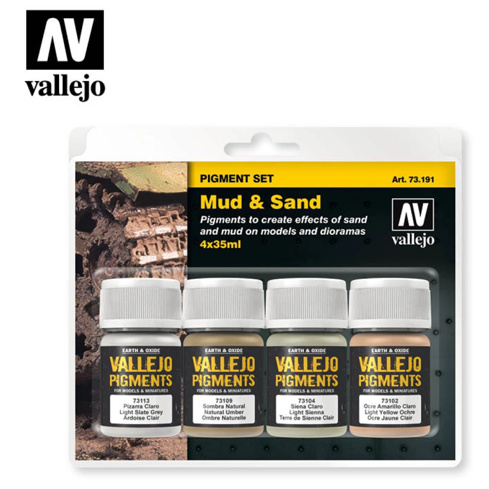 VALLEJO Pigment Set - Mud & Sand