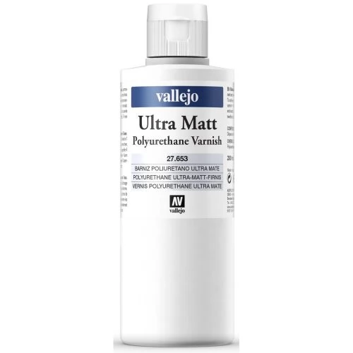 VALLEJO Polyurethane Ultra Matt Varnish matt lakk 200ml
