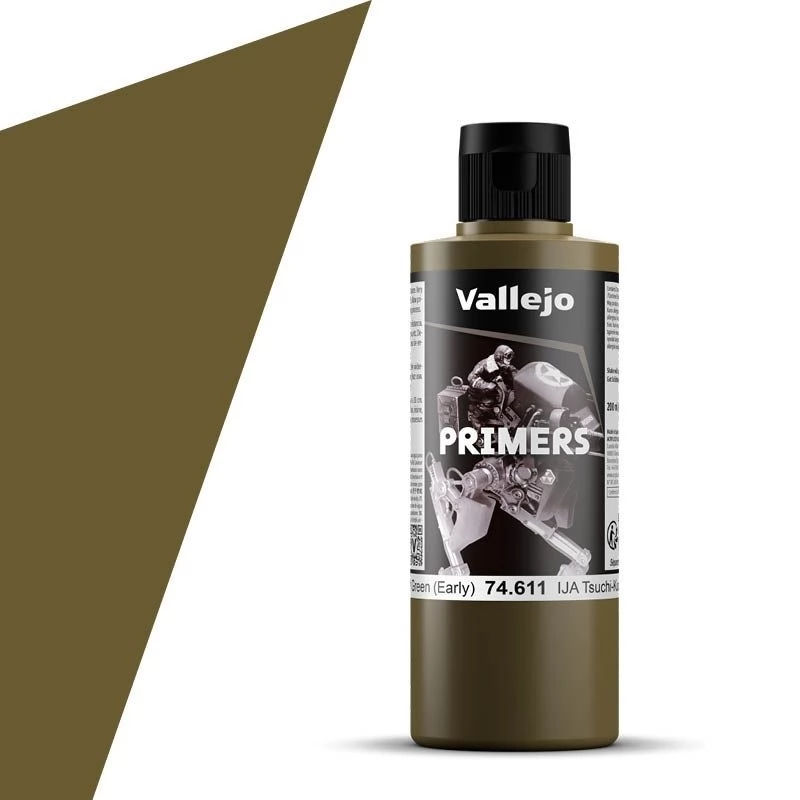 VALLEJO Primers Earth Green zöldes barna akril alapozó festék 200ml