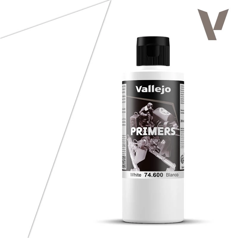 VALLEJO Primers White fehér fekete akril alapozó festék 60ml