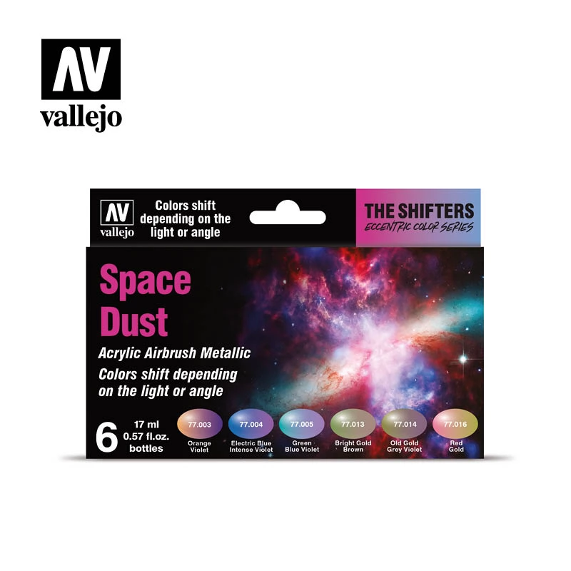 VALLEJO The Shifters Eccentric Color Series Space Dust set 6x 17 ml