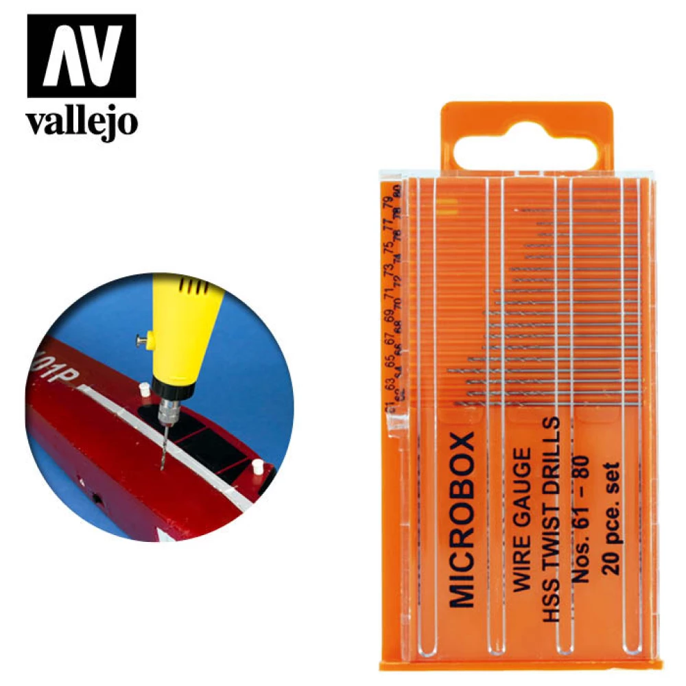 VALLEJO Tools - Microbox drill set 61-