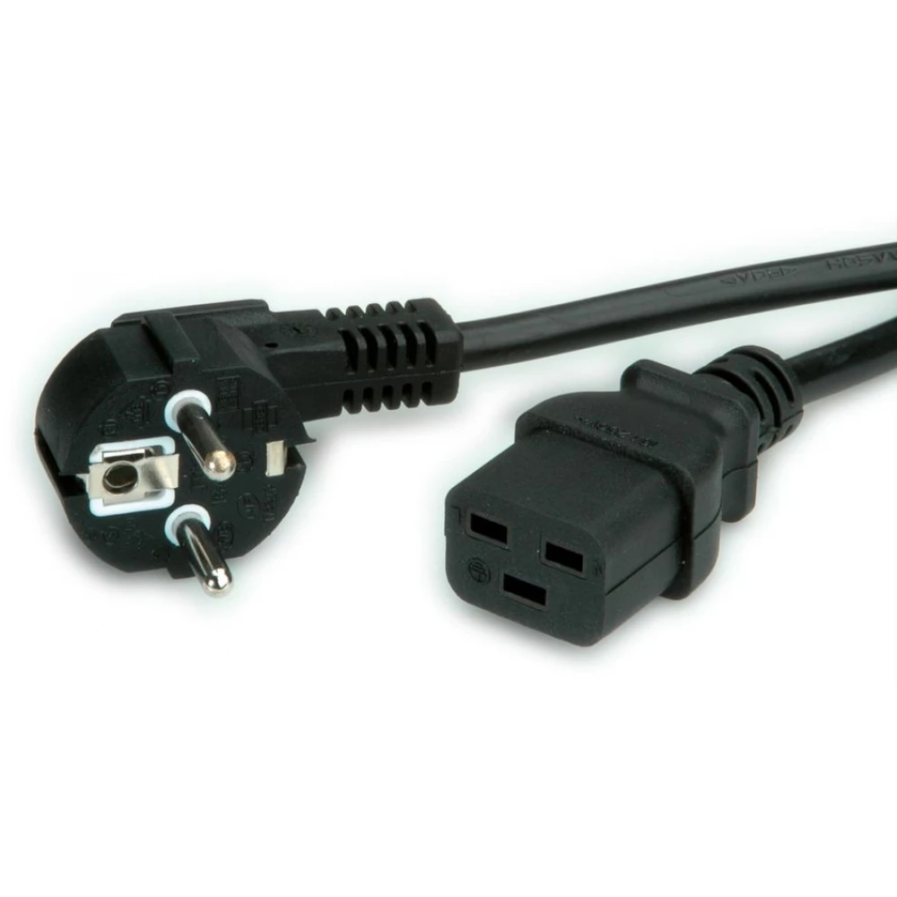 VALUELINE 230V IEC Tápkábel Fekete 3m 19.99.1553