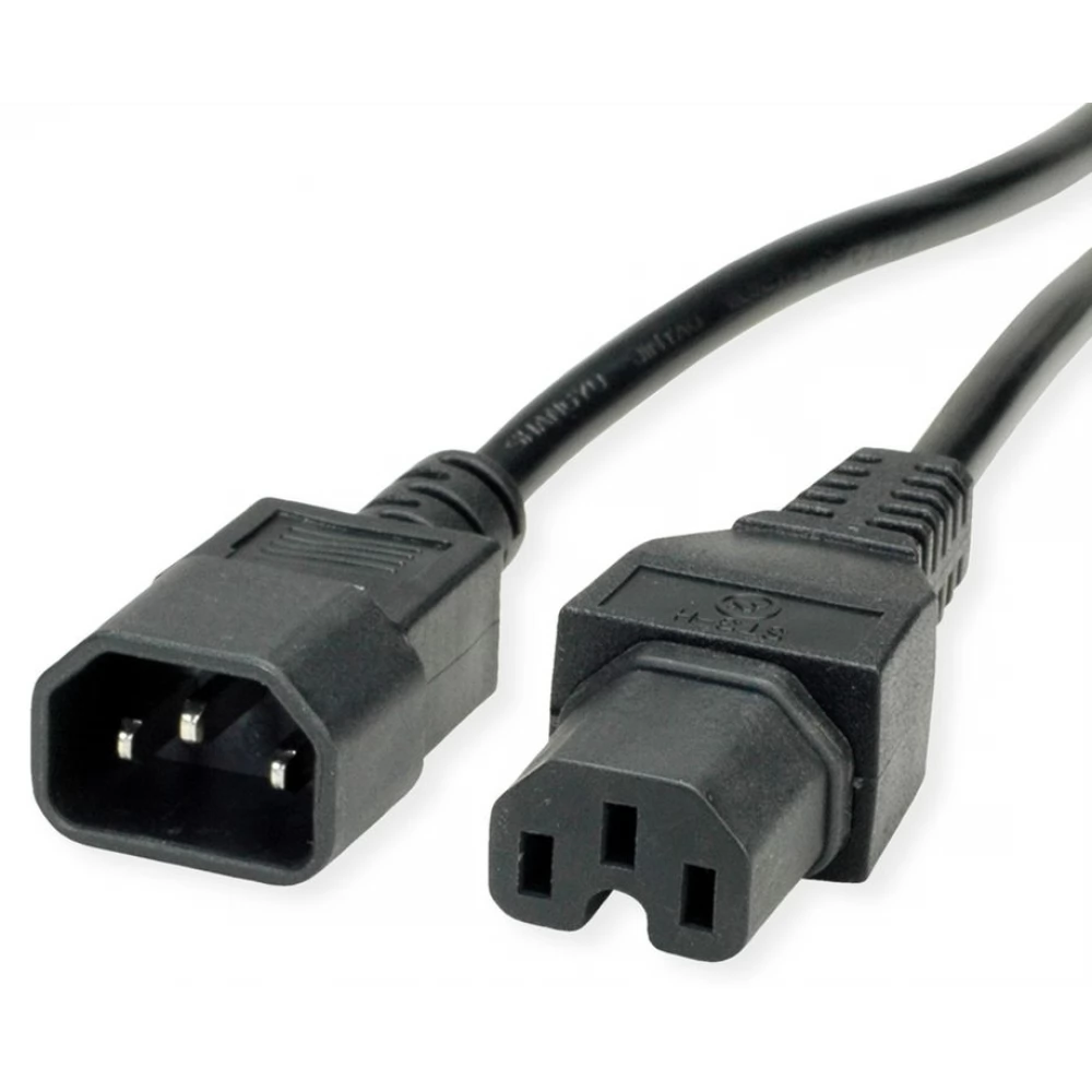 VALUELINE IEC Táp Fekete 1m 19.99.1121