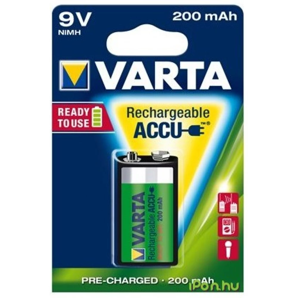 VARTA Power 9 voltos akku (E) 200mAh 1db