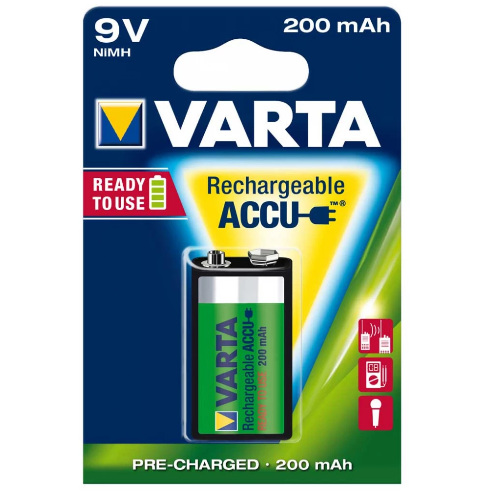 VARTA Recharge 9 voltos akku (E) 200mAh 1db