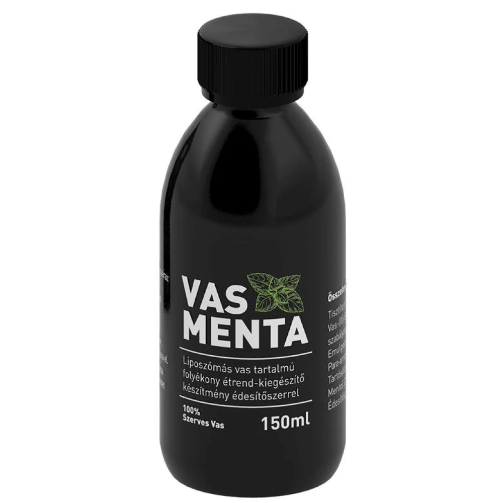 VASMENTA Vasmenta liposzómás vas tartalmú folyékony étrend-kiegészítő 150 ml