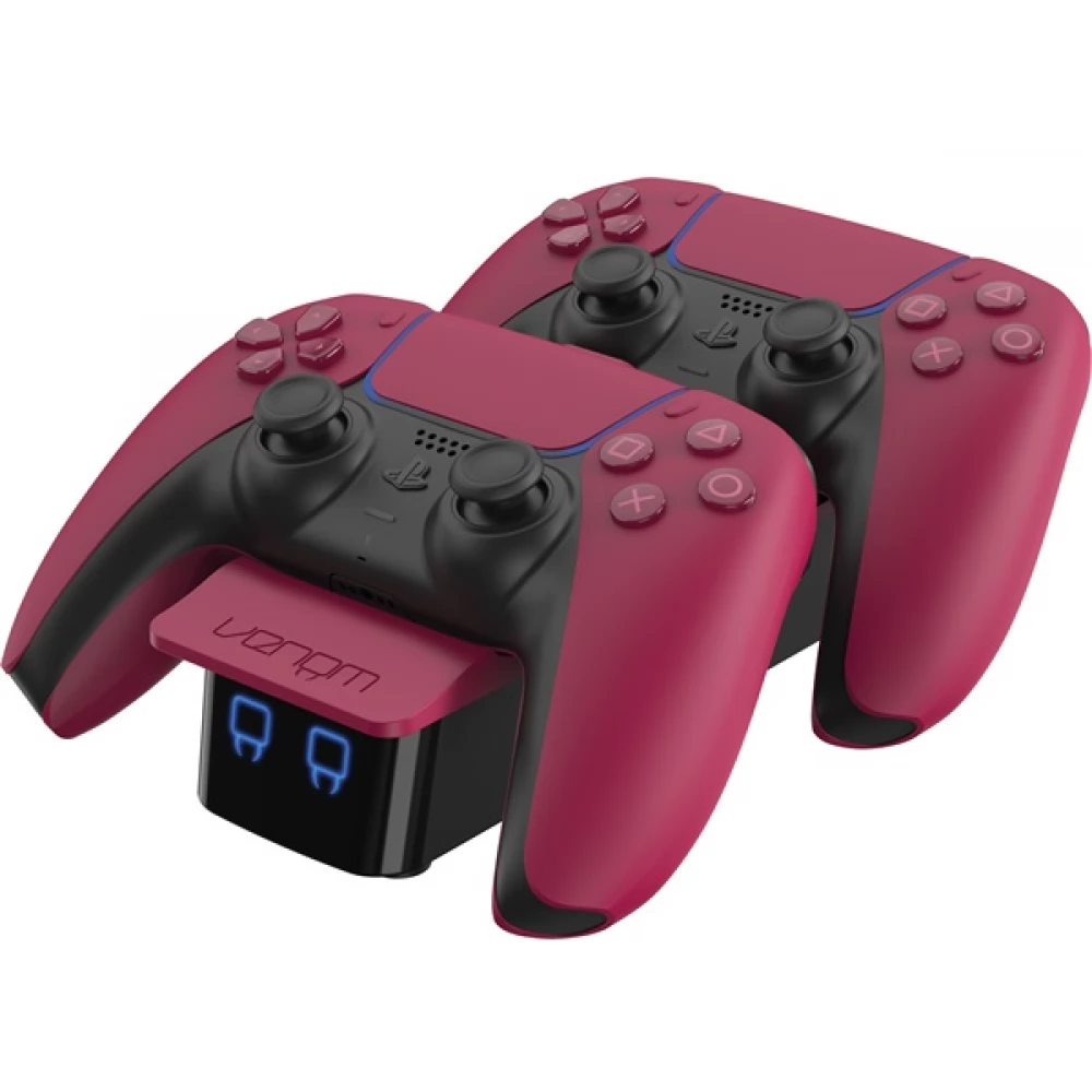 VENOM VS5010 Cosmic Red PS5 Dupla Töltő állomás piros